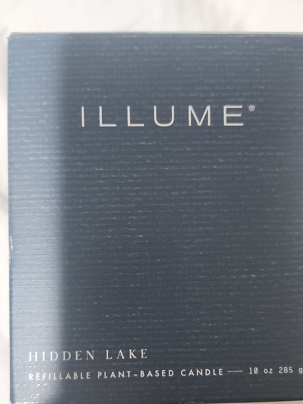 ILLUME Hidden Lake Refillable Plant-Based Candle - Charcoal Navy